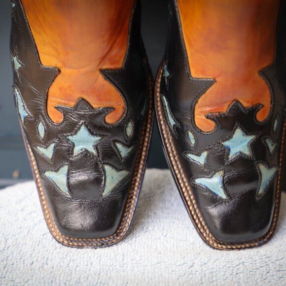 Luchesse Charlie 1 Horse 6.5-B Multicolor Womens Booties - Picture 4 of 13